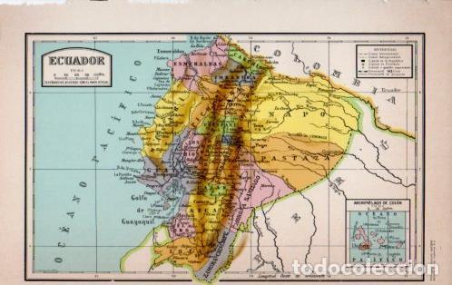Postkarten: LAMINA V23123: Mapa de Ecuador - Varios