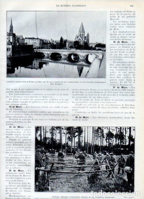 Postkarten: LAMINA V18075: Catedral y puente sobre el Mosela en Metz - Augusto Riera