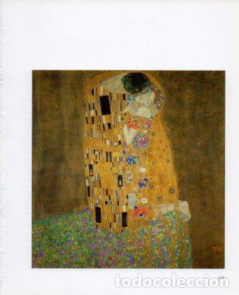 Postales: LAMINA V23290: Gustav Klimt. El beso - Varios