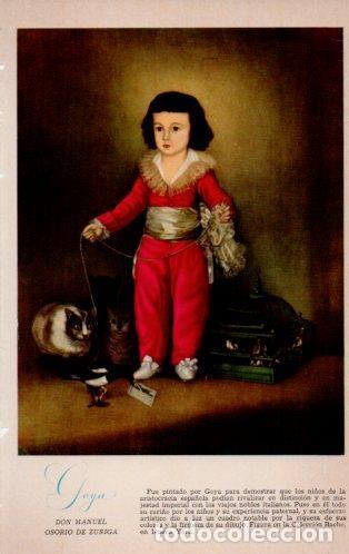 Postcards: LAMINA V23167: Don Manuel Osorio de Zu&ntilde;iga por Goya - Varios