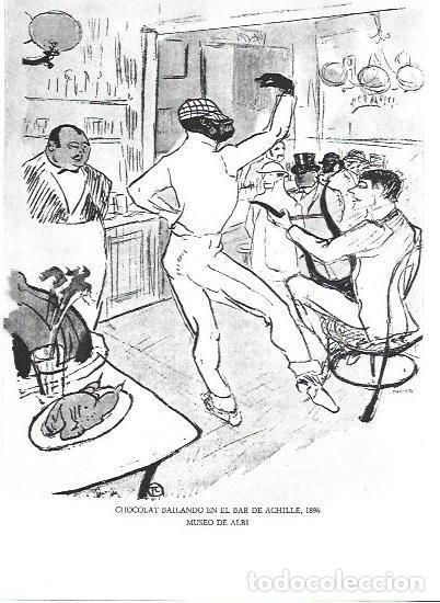 Postcards: LAMINA 33258: Chocolat bailando en el bar de Achille - Jean Bouret