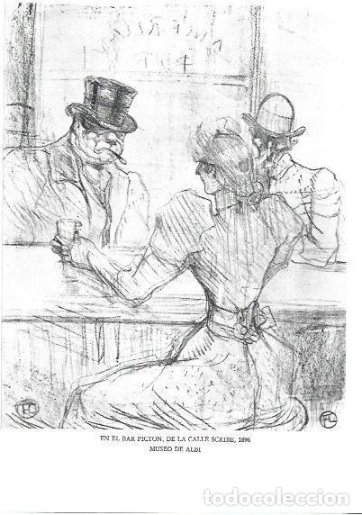 Cartoline: LAMINA 33273: En el bar Picton de la calle Scribe - Jean Bouret