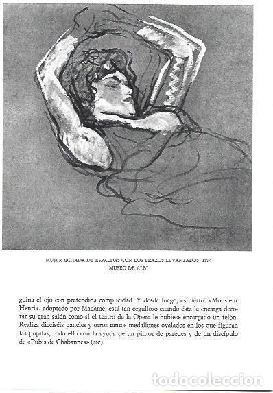 Cartes Postales: LAMINA 33235: Mujer echada de espaldas con los brazos levantados - Jean Bouret