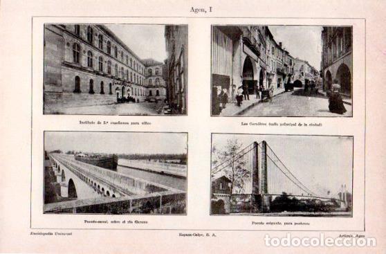 Postais: LAMINA V23624: Vistas de Agen - Varios