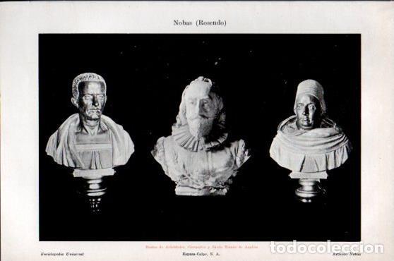 Postales: LAMINA V23829: Bustos de Aristoteles, Cervantes y Santo Tomas de Aquino - Varios