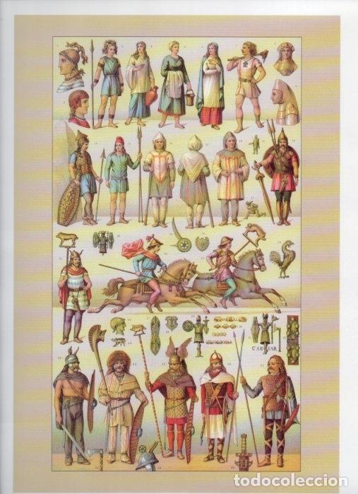Postkarten: LAMINA V18329: The ancient world. Britons & Gauls. Ineffective finery - Albert Racinet