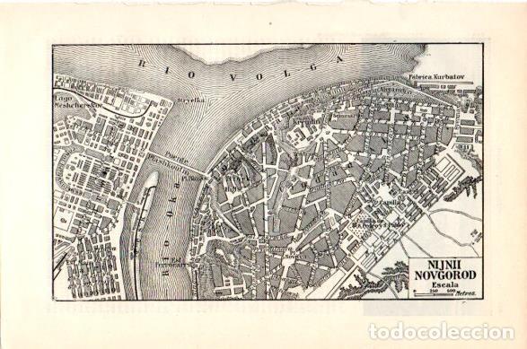 Postkarten: LAMINA V23798: Plano de Nijnii Novgorod - Varios