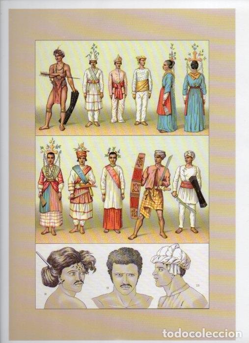 Postkarten: LAMINA V18332: The 19th Century antique civilizations. Malaysia - Indonesia - Albert Racinet