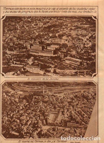 Cartes Postales: LAMINA V24750: Vistas aereas de Manresa - Varios