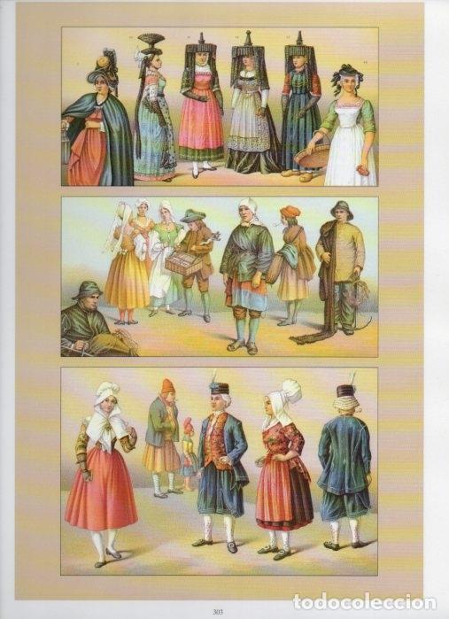 Postales: LAMINA V18455: Traditional costumes of the 1880s. France. Bourbonnais, bourg and the saone - Albert