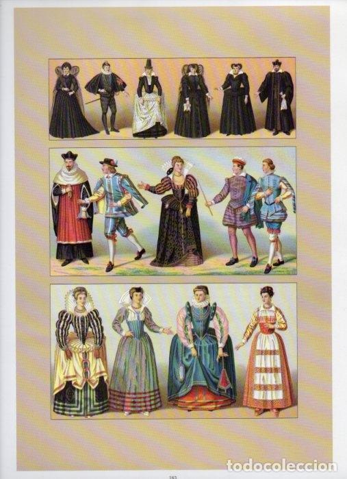 Postkarten: LAMINA V18396: France. The 16th century. Farthingales and wide sleeves - Albert Racinet