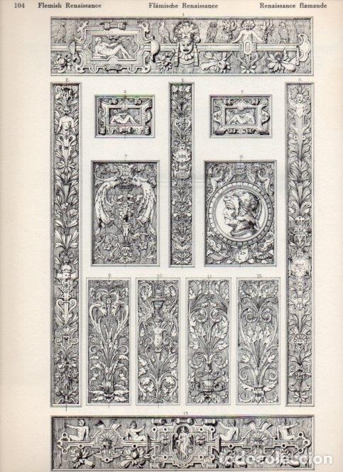Postkarten: LAMINA V19503: Style Manuals: Flemish Renaissance Art. Sheet 3 - Ernst Rettelbusch