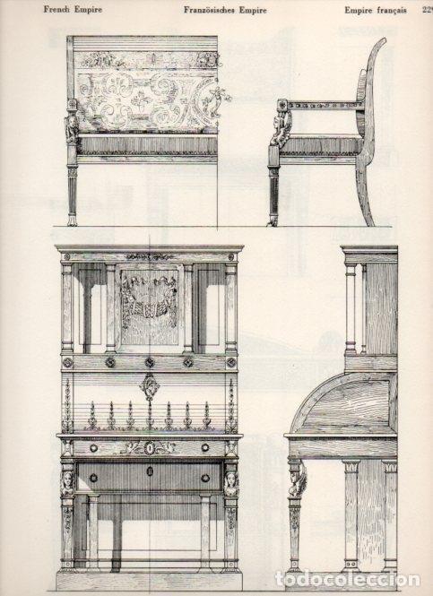 Cartoline: LAMINA V19566: Style Manuals: French Empire Art. Sheet 1 - Ernst Rettelbusch