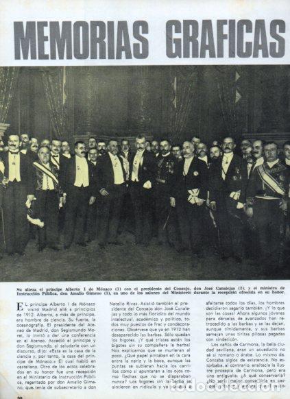 Postais: LAMINA V25085: Principe Alberto I de Monaco y Canalejas en Madrid - Varios