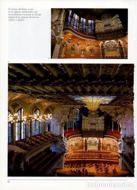 Postales: LAMINA V19429: Palau de la Musica de Barcelona. Vista general del auditorio - Lluis Domenech i Girba