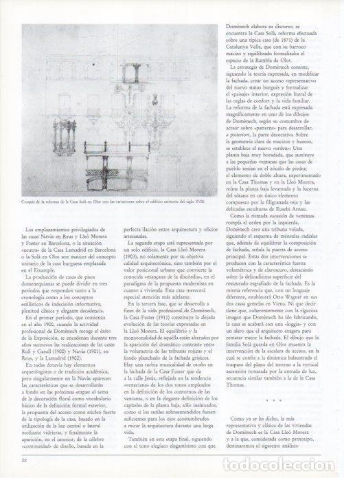 Cartoline: LAMINA V19402: Reforma de la Casa Sola de Olot por Domenech i Montaner - Lluis Domenech i Girbau