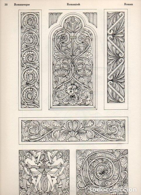 Postcards: LAMINA V19470: Style Manuals: Romanesque Art. Sheet 5 - Ernst Rettelbusch