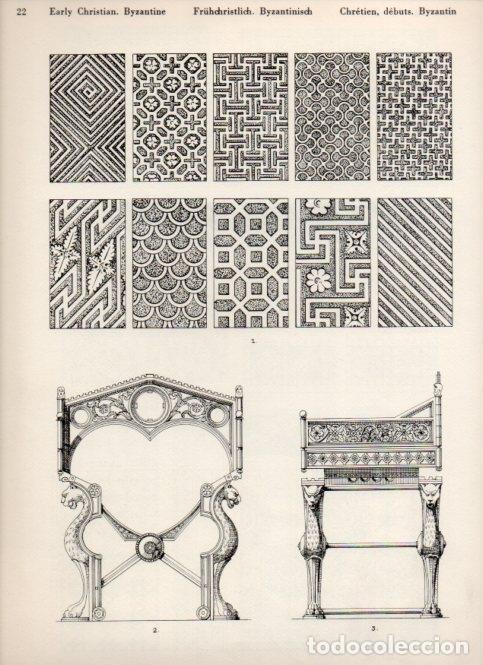 Postcards: LAMINA V19462: Style Manuals: Early Christian. Byzantine Art. Sheet 1 - Ernst Rettelbusch