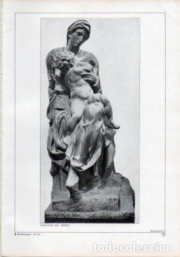 Postales: LAMINA V24179: Michelangelo. Madonna de Medici - Varios