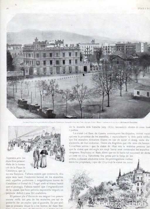 Postkarten: LAMINA V19813: Casa Gibert a Pla&ccedil;a de Catalunya, Barcelona - Varios