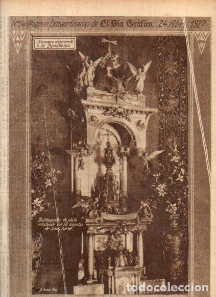 Cartes Postales: LAMINA V24604: Baldaquillo de la capilla de San Jorge en Barcelona - Varios
