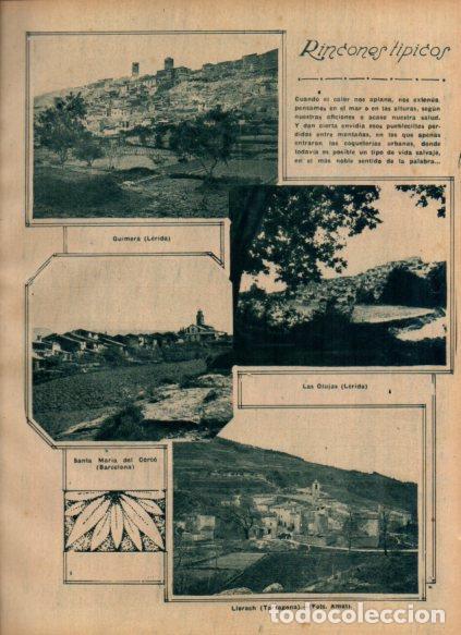 Postkarten: LAMINA V24508: Vistas de Guimera en Lerida y Llorach en Tarragona - Varios