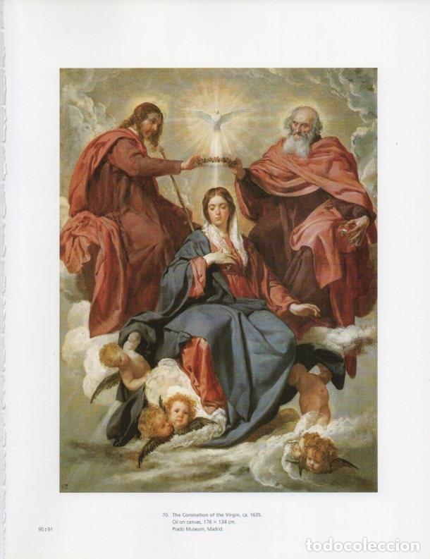 Postales: LAMINA V18937: Velazquez. The Coronation of the Virgin 1635 - Santiago Alcolea i Gil