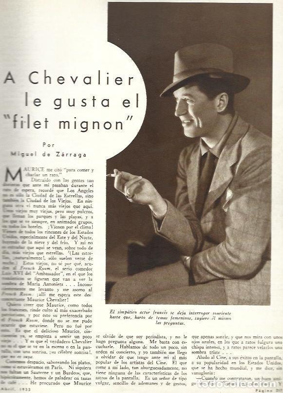 Postais: LAMINA 33656: Maurice Chevalier - VVAA
