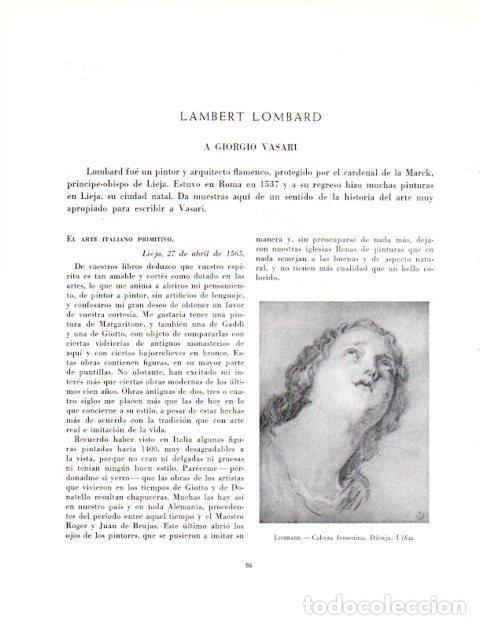 Cartoline: LAMINA V18997: Cabeza femenina por Lambert Lombard - Robert Goldwater