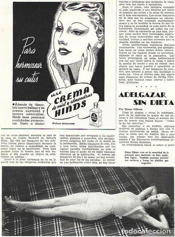 Cartoline: LAMINA 33735: Diana Gibson y publicidad de Crema Hinds - VVAA