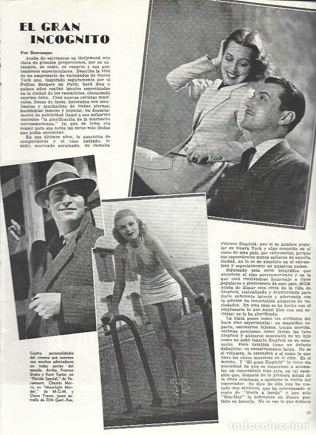 Cartoline: LAMINA 33730: Frances Darke, Kent Taylor, Chester Morris y Claire Trevor - VVAA