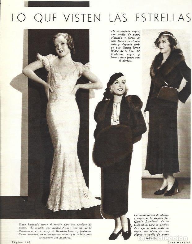 Cartes Postales: LAMINA 33410: Nancy Carrol, Carole Lombard e Irene Ware - VVAA