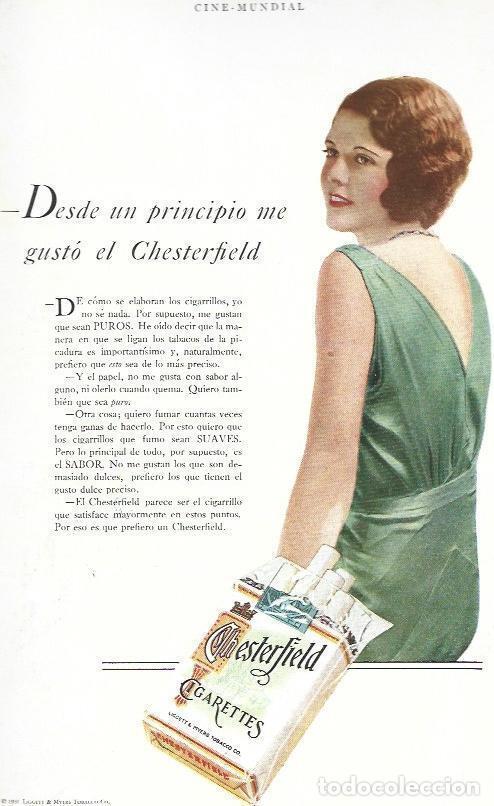 Postkarten: LAMINA 33516: Publicidad de cigarrillos Chesterfield - VVAA