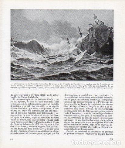 Postales: LAMINA V26241: Destruccion de la Armada Invencible - Ramon Ballester Escalas