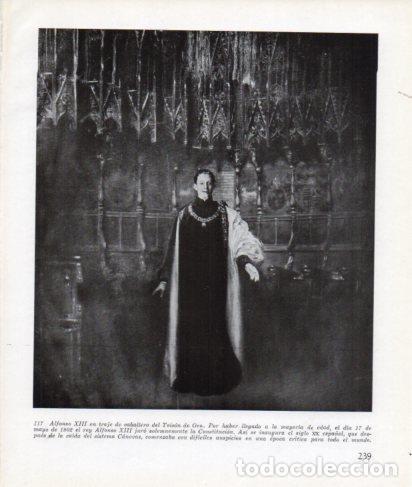 Postales: LAMINA V26338: Alfonso XIII en traje de caballero del Toison de Oro - Ramon Ballester Escalas