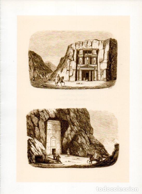 Cartoline: LAMINA V19993: Petra el Deir tumba grabados por Duverger - Varios