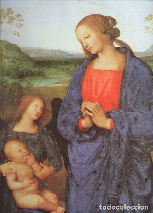 Postkarten: LAMINA V20414: La Virgen y el Ni&ntilde;o entre los arcangeles Miguel y Rafael por Perugino - Varios