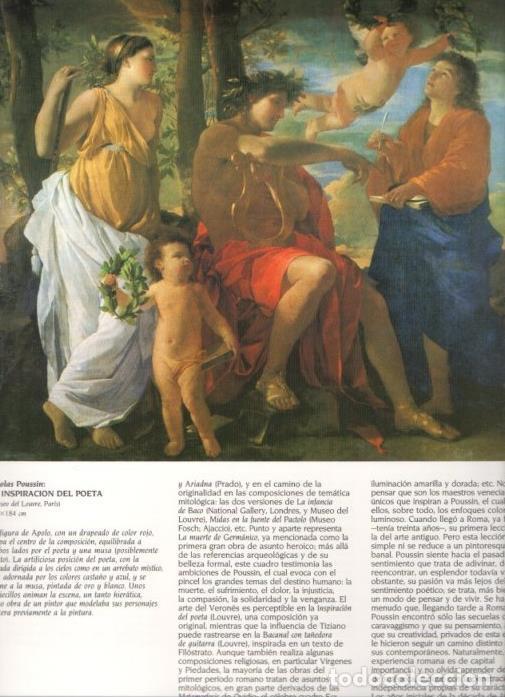 Postales: LAMINA V20292: La inspiracion del poeta por Nicolas Poussin - Varios