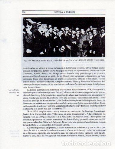 Cartoline: LAMINA V25563: Recepcion de Blasco Iba&ntilde;ez en Los Andes 1909 - Leopoldo Castedo