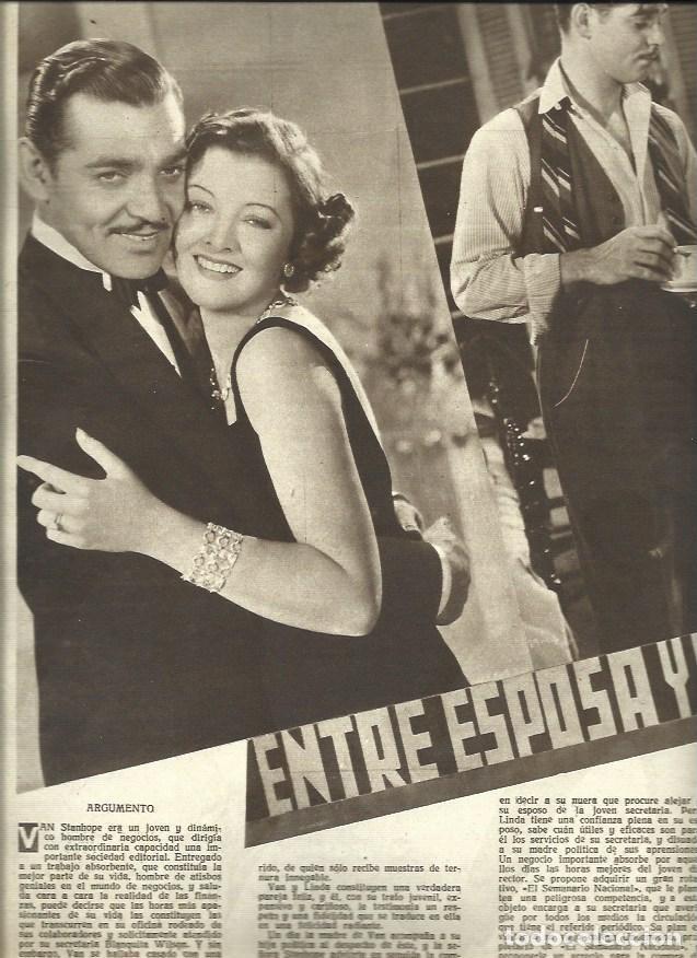 Postkarten: LAMINA 32387: Clark Gable en Entre Esposa y secretaria - NULL