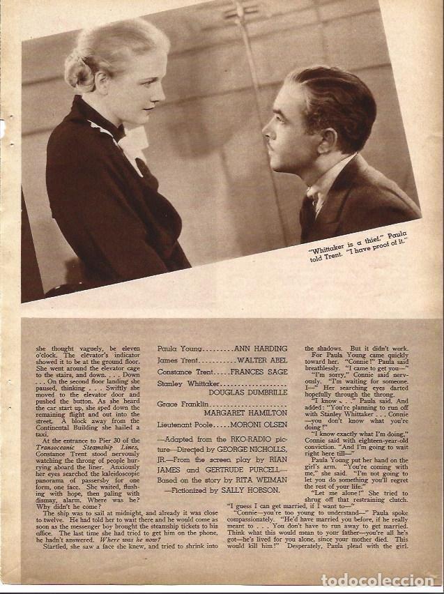 Postais: LAMINA 32298: Ann Harding y Walter Abel en The Witness Chair - VVAA