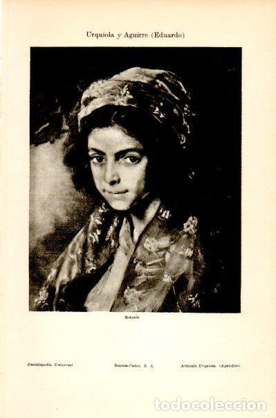 Postales: LAMINA V27611: Retrato por E. Urquiola y Aguirre - Varios