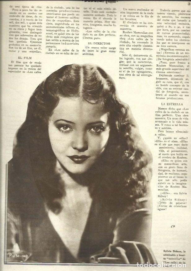 Postkarten: LAMINA 32538: Sylvia Sidney - NULL