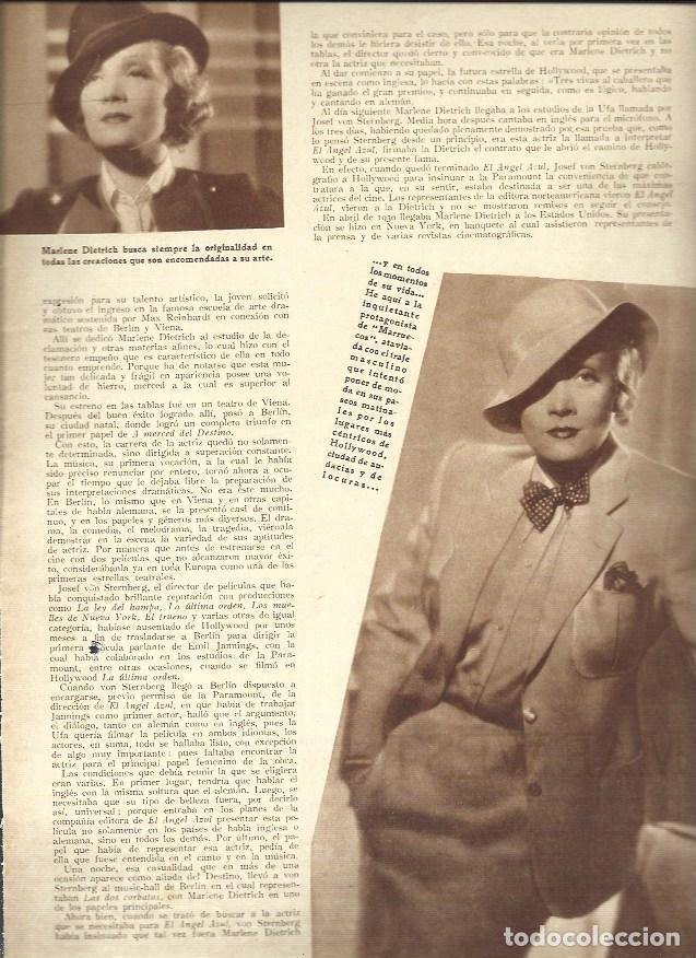 Postkarten: LAMINA 32530: Marlen Dietrich, la historia - NULL