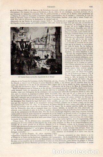 Postcards: LAMINA V27265: El Viernes Santo en Sevilla por J. Groppi - Varios