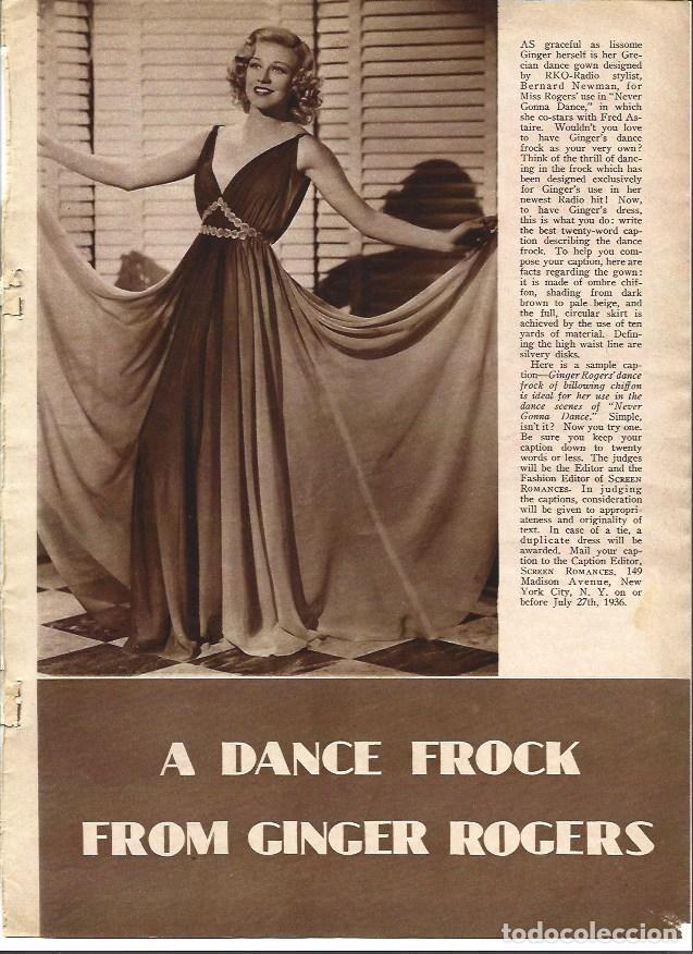 Cartoline: LAMINA 32049: Ginger Rogers con vestido de Grecia - VVAA