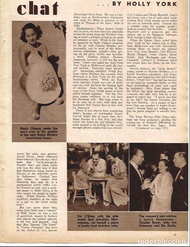 Cartoline: LAMINA 32224: Merle Oberon y Pat O'Brien - VVAA