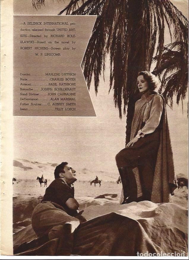 Postais: LAMINA 32222: Marlene Dietrich en Garden of Allah - VVAA