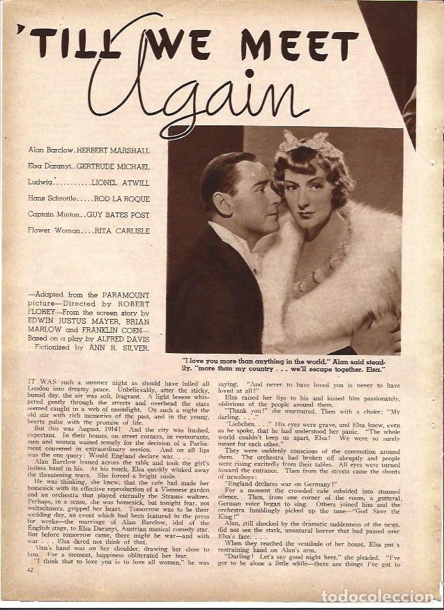 Postais: LAMINA 32288: Gertrude Michael y Herbert Marshall - VVAA