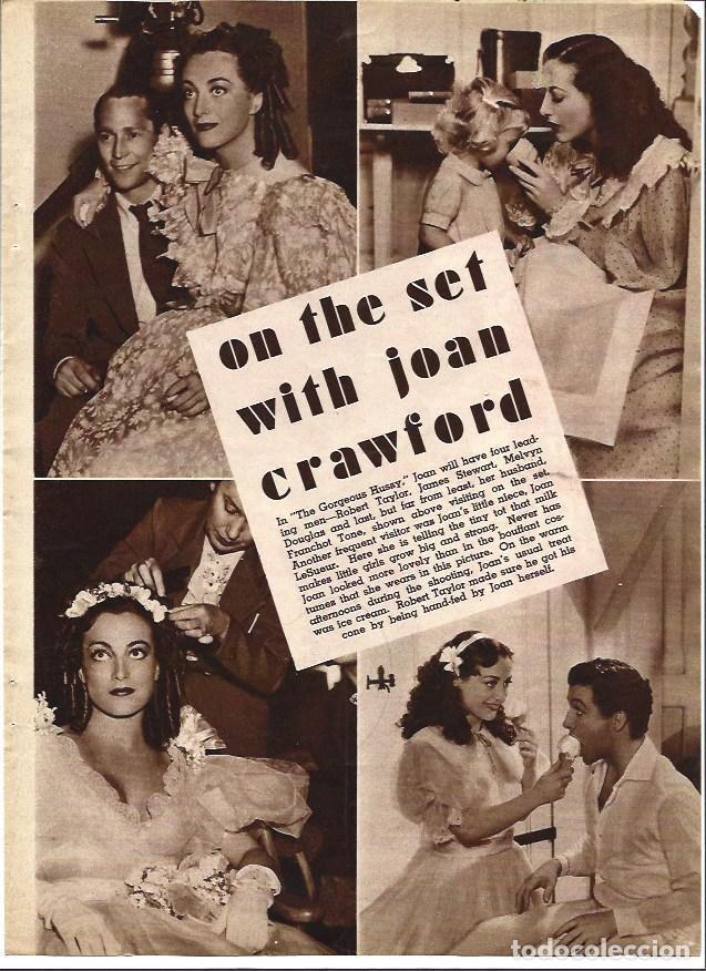 Postales: LAMINA 32215: En el set con Joan Crawford - VVAA